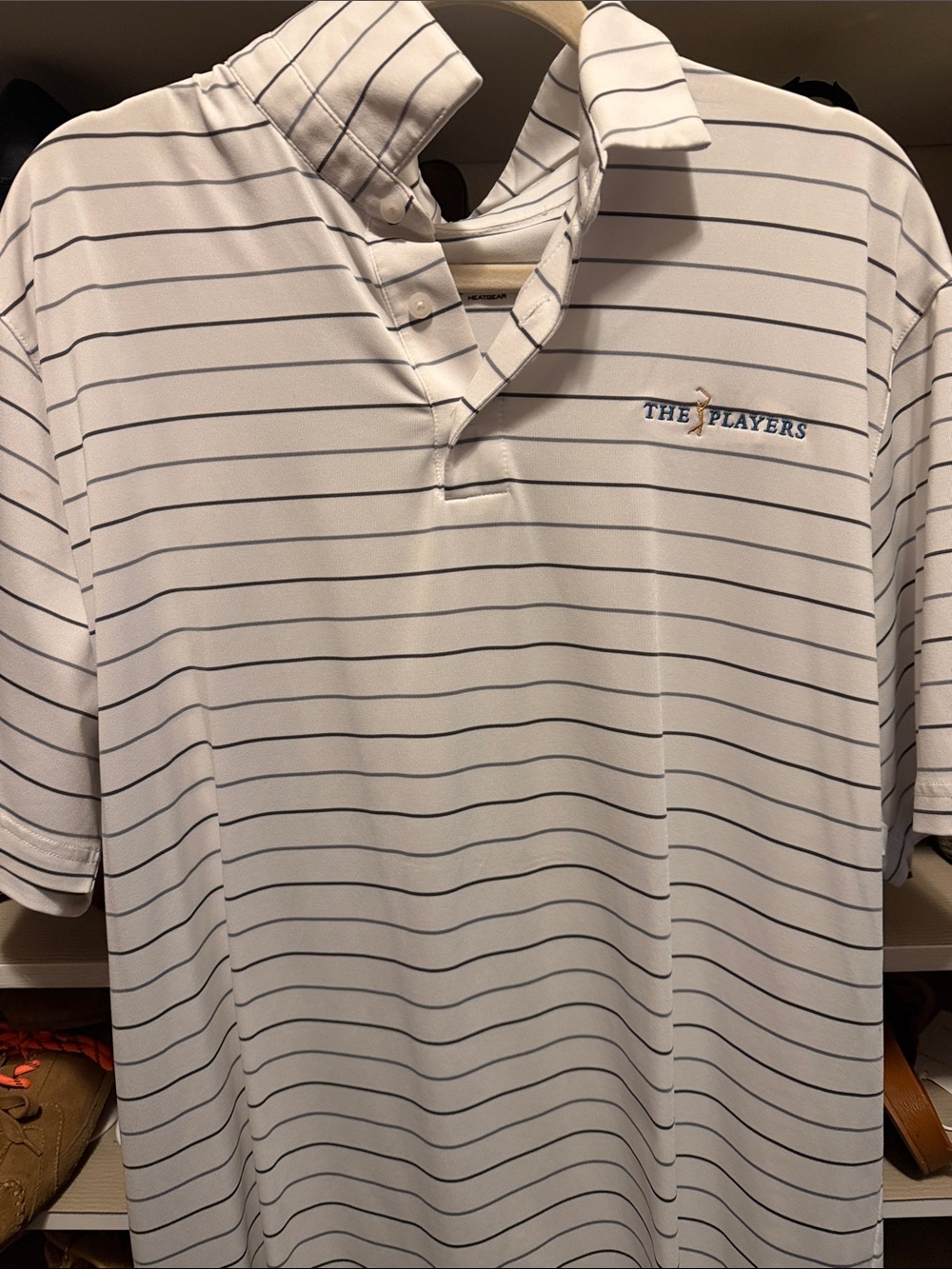 Under Armour The Players Championship striped shirt